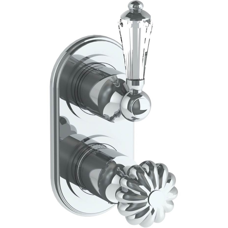 Watermark 180-T25-SWU Venetian Wall Mounted Mini Thermostatic Shower Trim With Built-In Control 3-1/2 X 6-1/4.