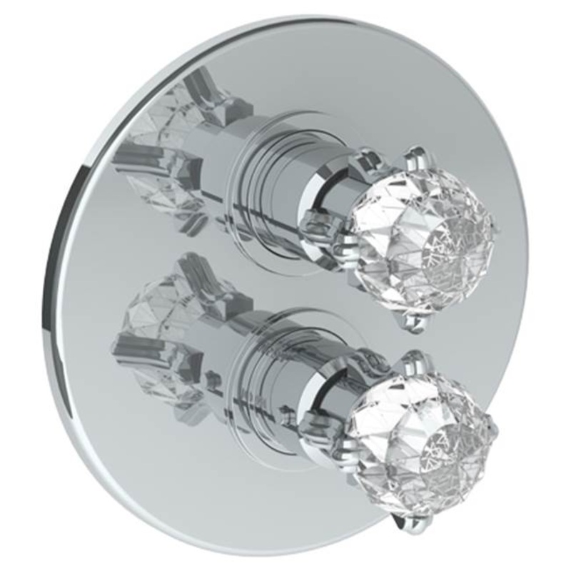 Watermark 201-T20-R2 La Fleur Wall Mounted Thermostatic Shower Trim With Built-In Control 7-1/2