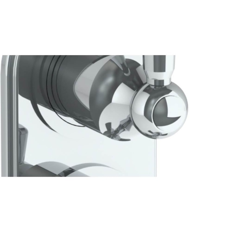 Watermark 206-T25-S2 Paris Wall Mounted Mini Thermostatic Shower Trim With Built-In Control 3-1/2 X 6-1/4.