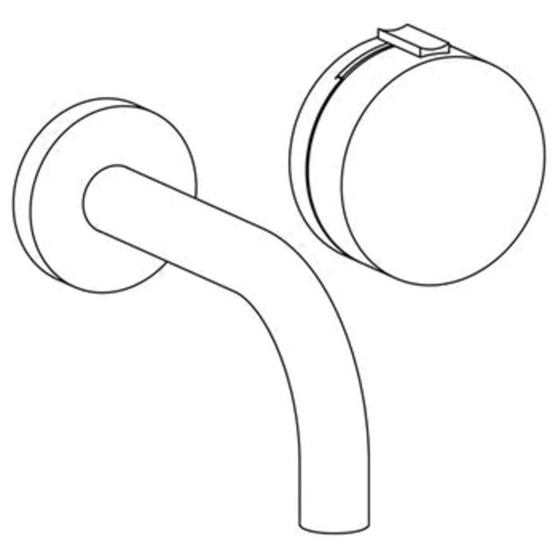 Watermark 21-1.2S-E2xx Elements Wall Mounted 2 Hole Lavatory Set With 6 Spout