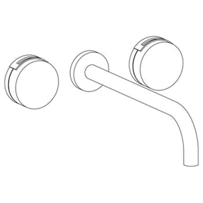 Watermark 21-2.2L-E1xx Elements Wall Mounted 3 Hole Lavatory Set With 11 7/8 Spout