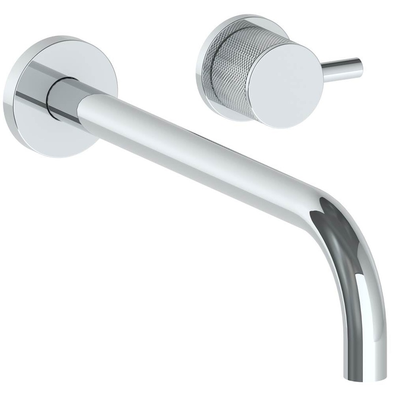 Watermark 22-1.2L-TIC Titanium Wall Mounted 2 Hole Lavatory Set With 11 7/8 Spout