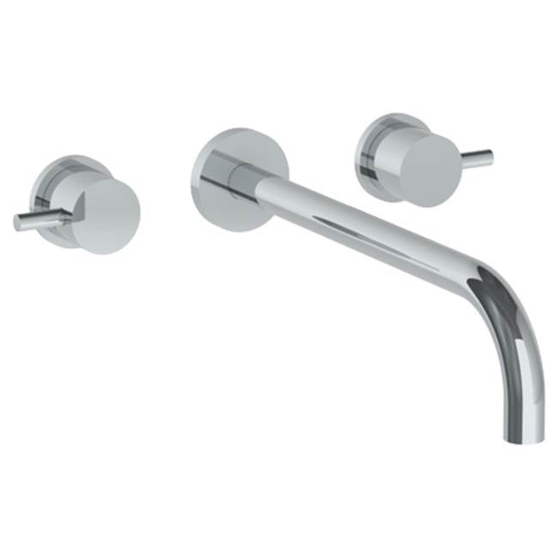 Watermark 22-2.2L-TIB Titanium Wall Mounted 3 Hole Lavatory Set With 11 7/8 Spout