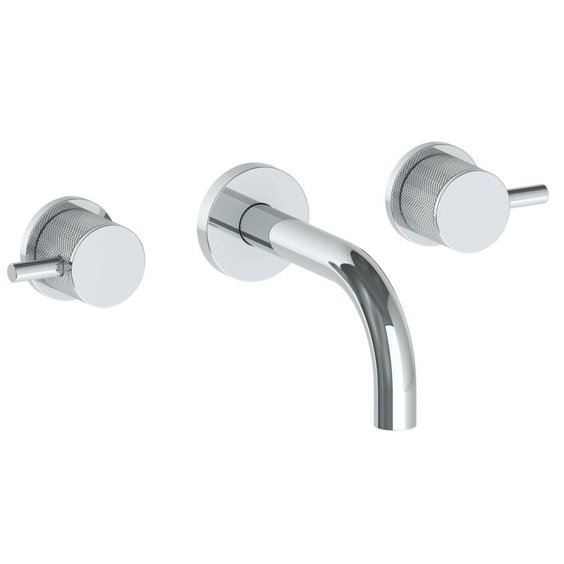 Watermark 22-2.2S-TIC Titanium Wall Mounted 3 Hole Lavatory Set With 6 Spout