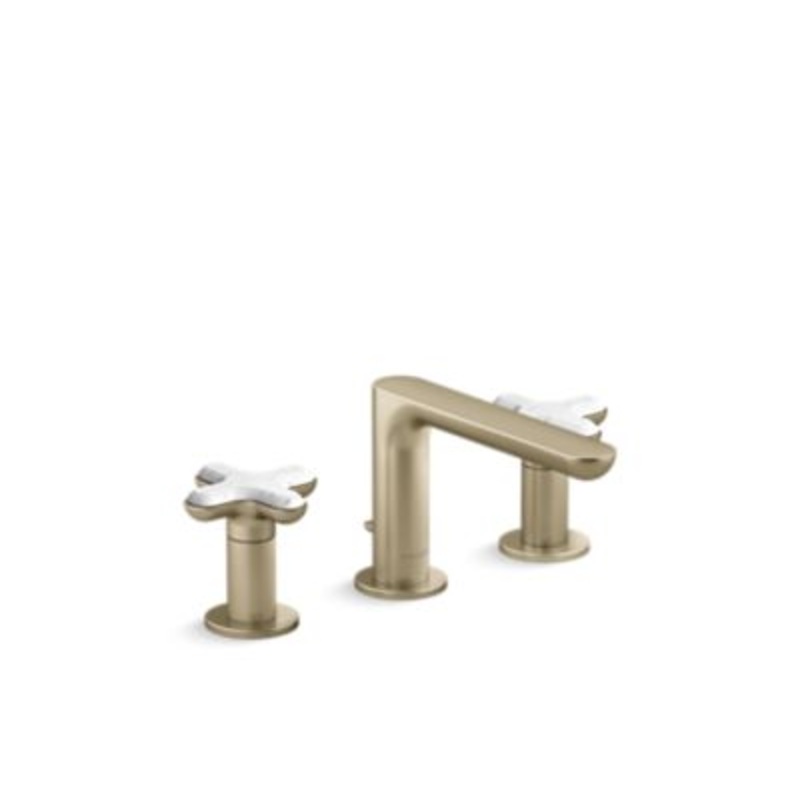 Kallista P32704-WC 002 Widespread Faucet White Carrera