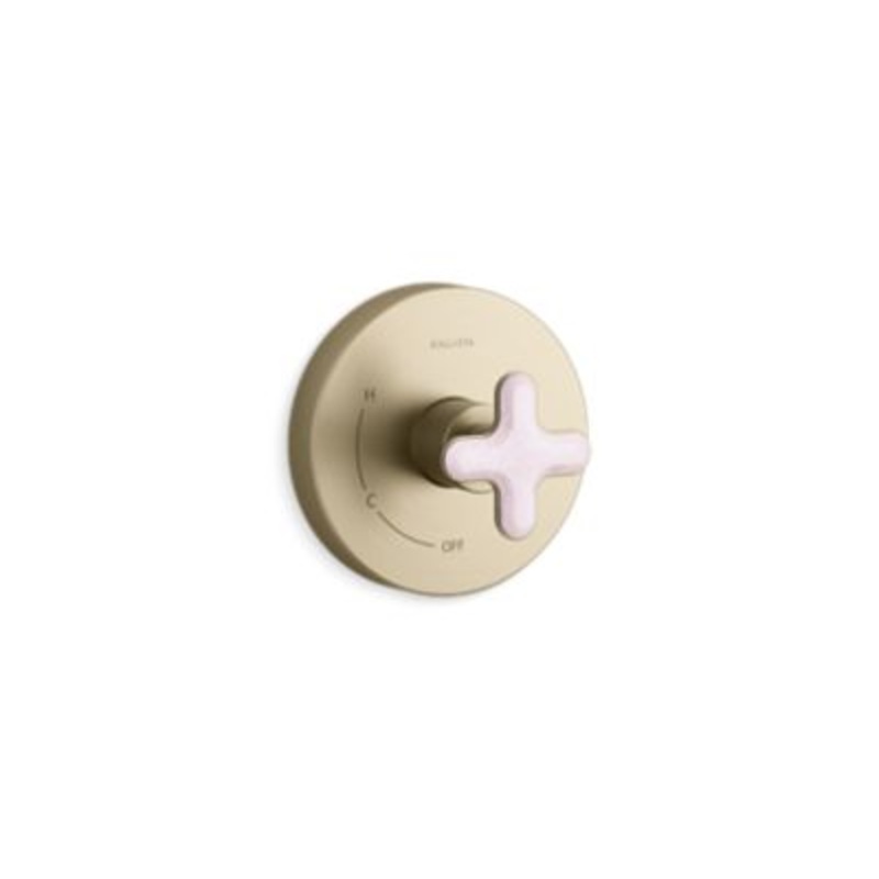 Kallista P32707-RST 002 Pressure Balance Trim Rose Quartz