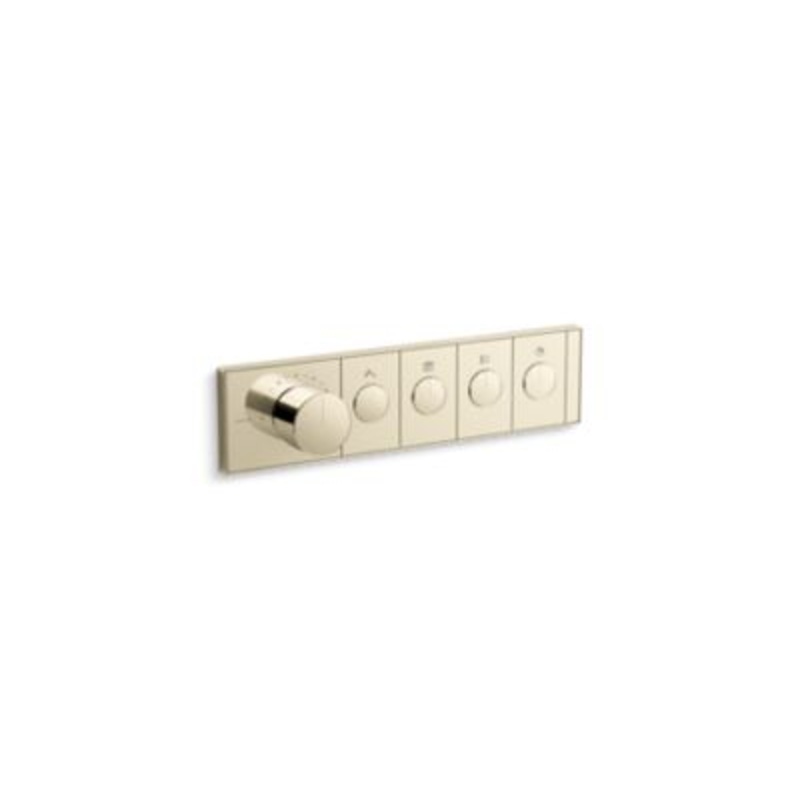Kallista P34721-00 4-Outlet Trim Push Button Mechanical