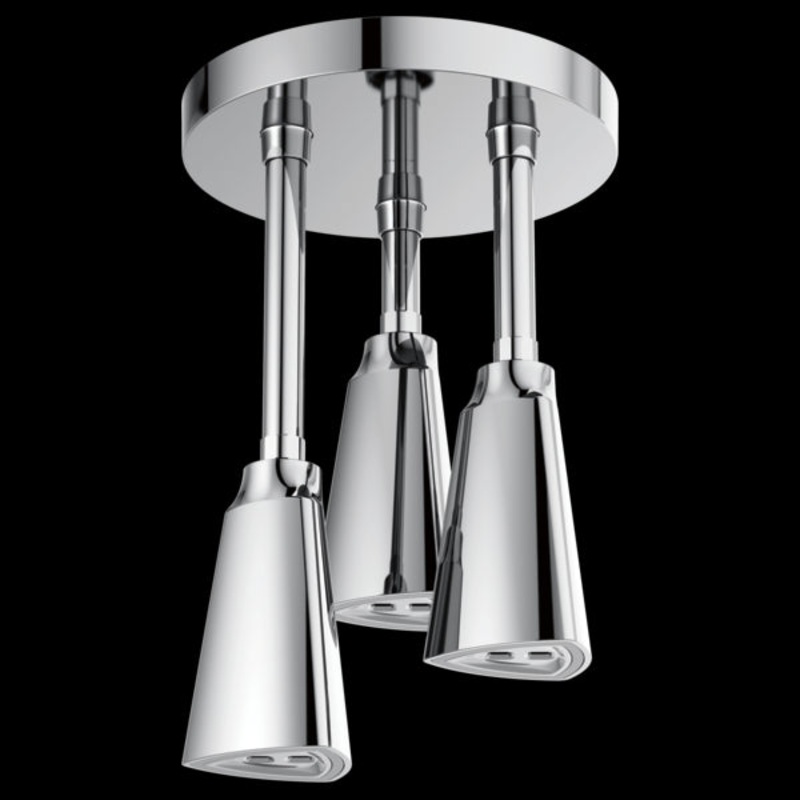 Delta 57140-25-L H2O kinetic Pendant Raincan Shower Head with LED Light