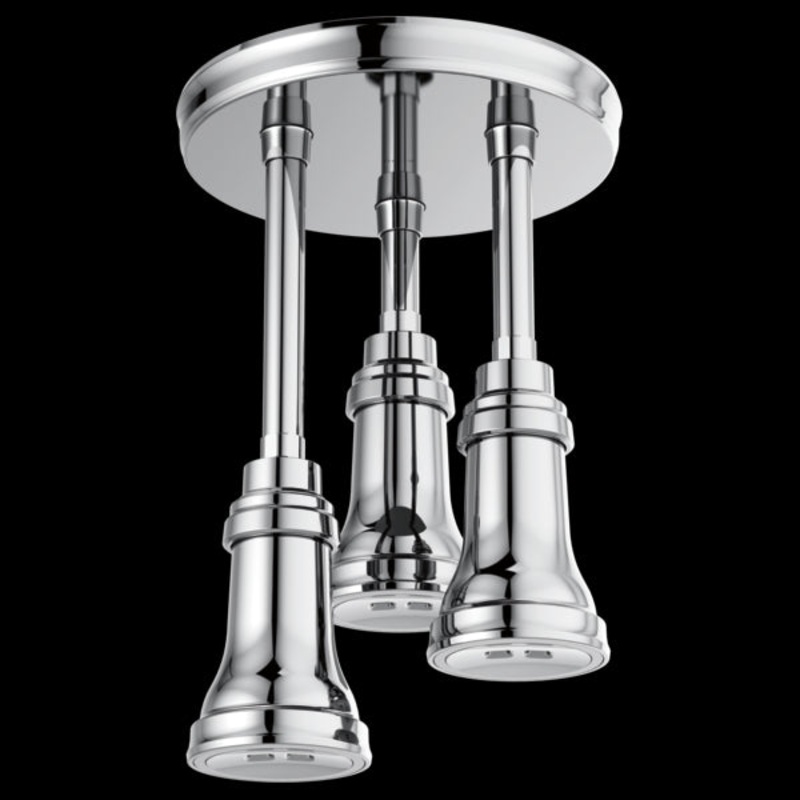 Delta 57190-25-L H2O kinetic Pendant Raincan Shower Head with LED Light