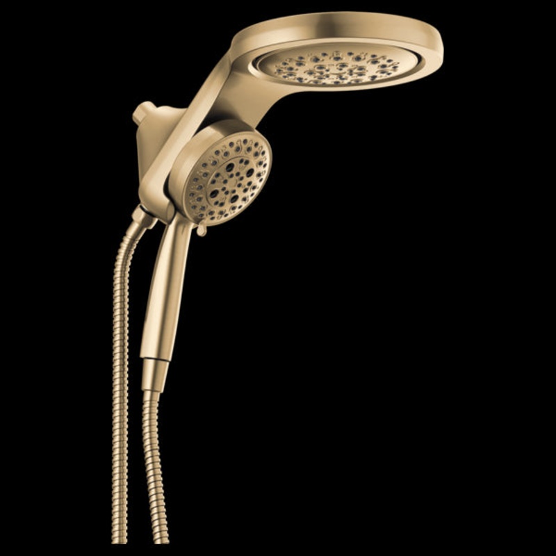 Delta 58680-PR25 HydroRain H2O kinetic 5-Setting Two-in-One Shower Head