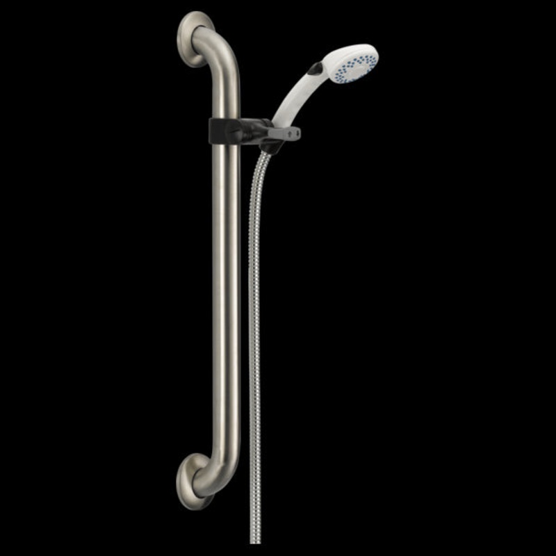 Delta 52001-DS Adjustable Slide Bar / Grab Bar 2-Setting Hand Shower
