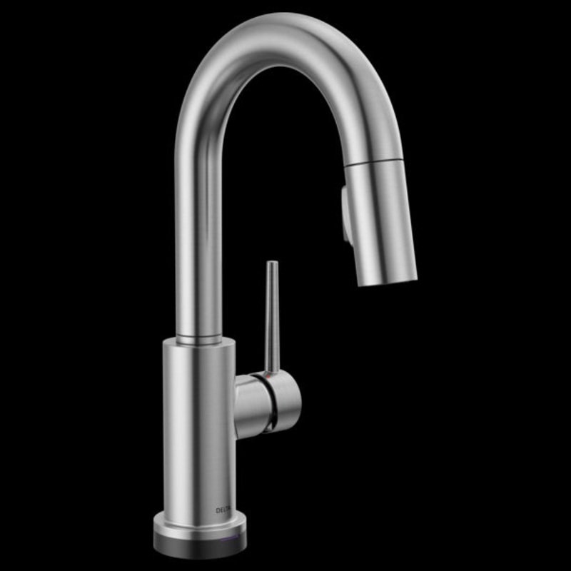 Delta 9959T-DST Single Handle Pull-Down Bar/Prep Faucet with Touch2O Technology