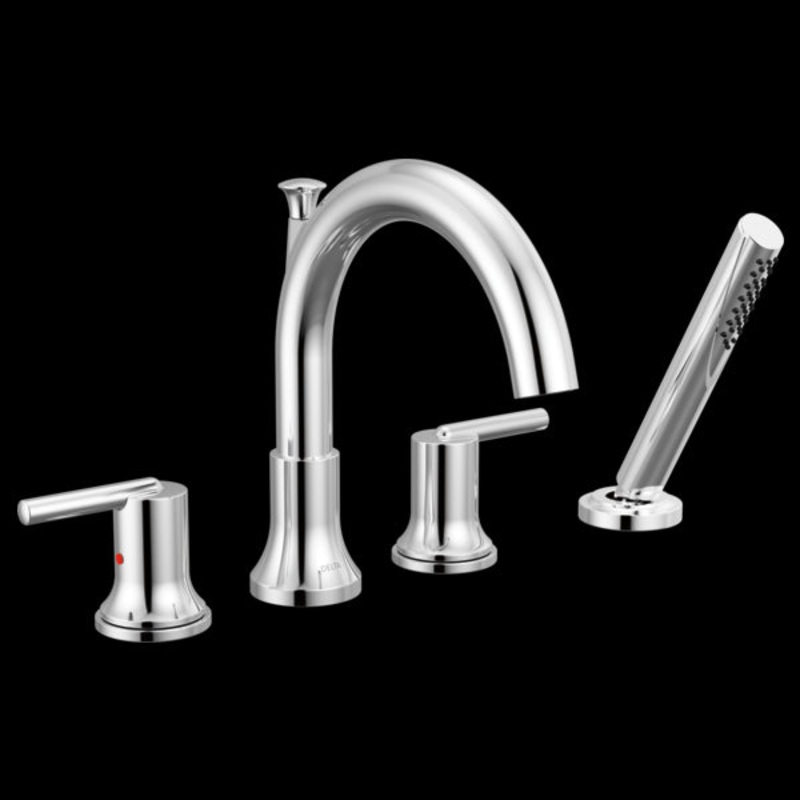 Delta T4759 Roman Tub Trim|Chrome|Matte Black|Champagne Bronze|Polished Nickel|Venetian Bronze|Stainless