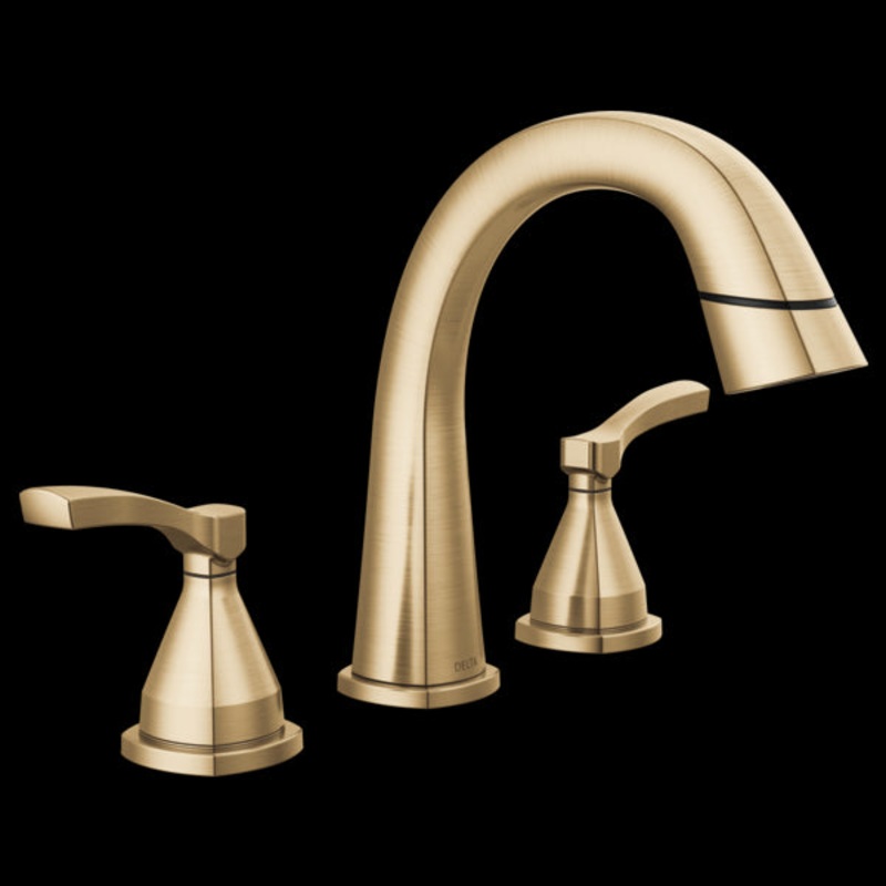 Delta 35775-PD-PR-DST Two Handle Widespread Pull Down Bathroom Faucet