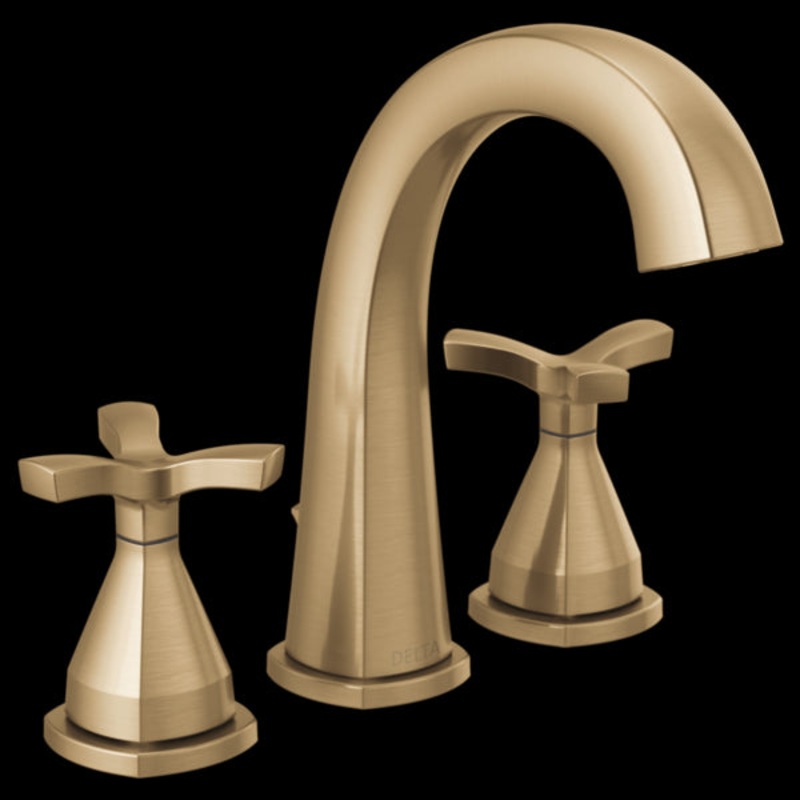 Delta 357756-PR-MPU-DST Two Handle Widespread Bathroom Faucet