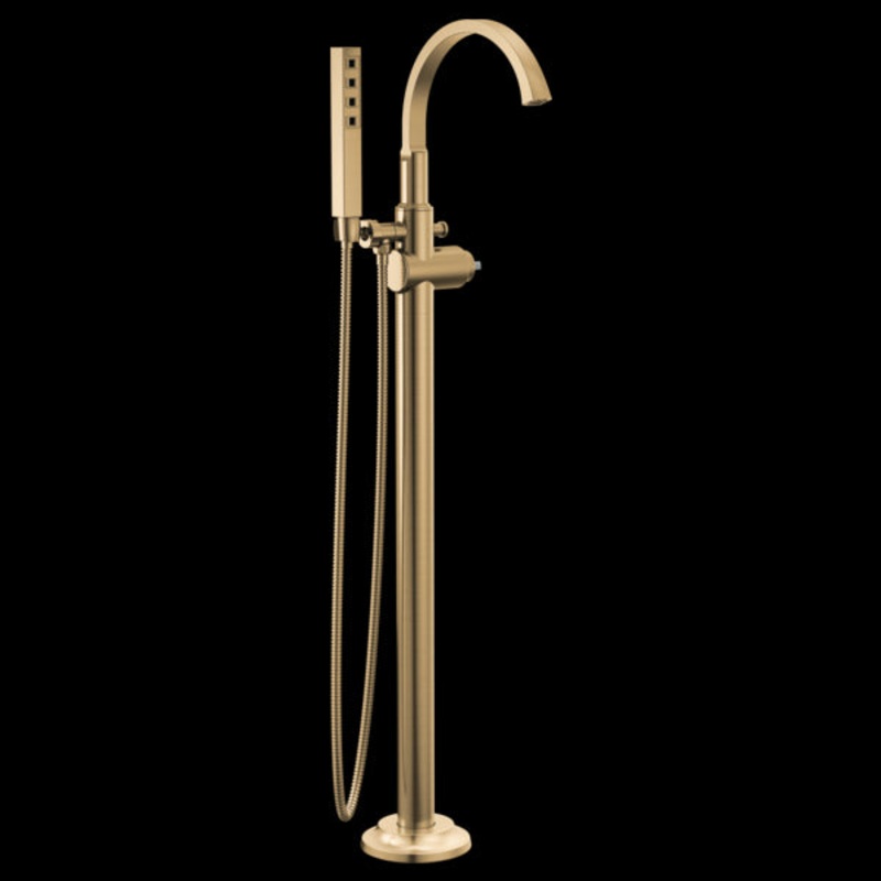 Delta T4788-PR-LHP-FL Floor Mount Tub Filler Trim