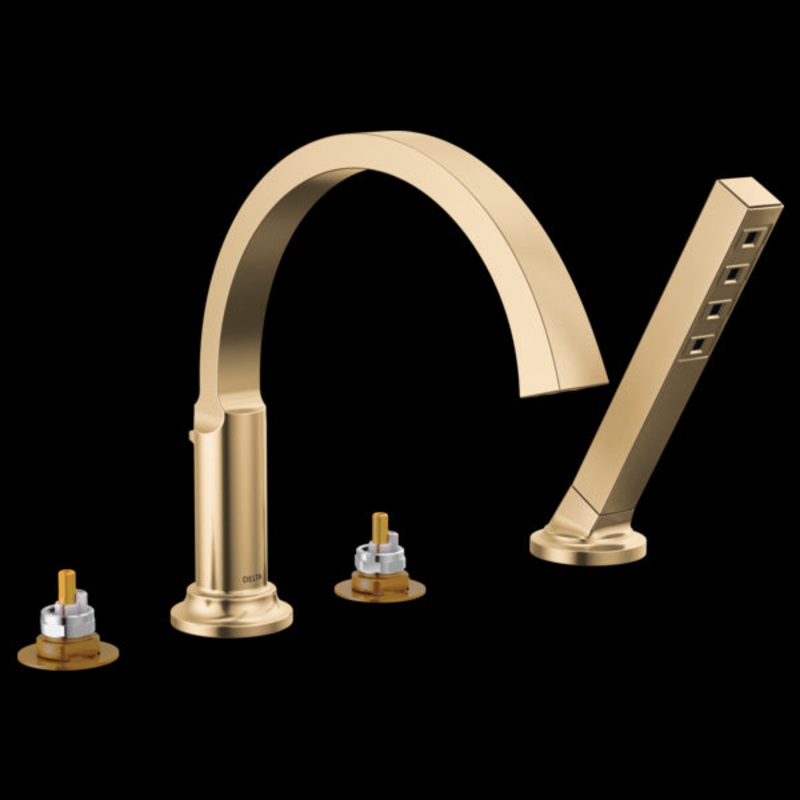 Delta T4788-PR-LHP Roman Tub Trim with Hand Shower
