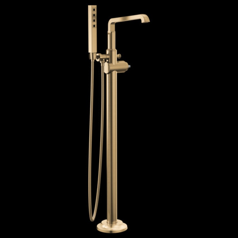 Delta T4789-PR-LHP-FL Floor Mount Tub Filler Trim