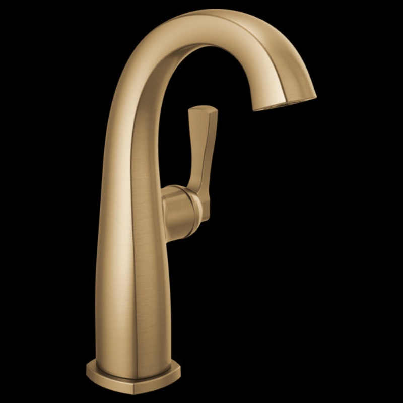 Delta 677-PR-DST Single Handle Mid-Height Bathroom Faucet