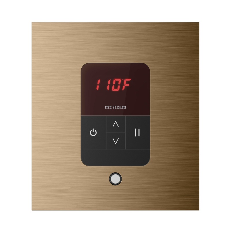 Mr. Steam ITSQ Itempo Square|Polished Chrome|Brushed Bronze|Brilliant Black|Brushed Nickel|Matte Black|Nouveau Bronze|Oil-Rubbed Bronze|Polished Brass|Polished Gold|Polished Nickel|Satin Brass|Satin Steel|White