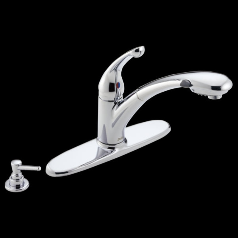 Delta 470-PROMO-DST Single Handle Pull-Out Kitchen Faucet