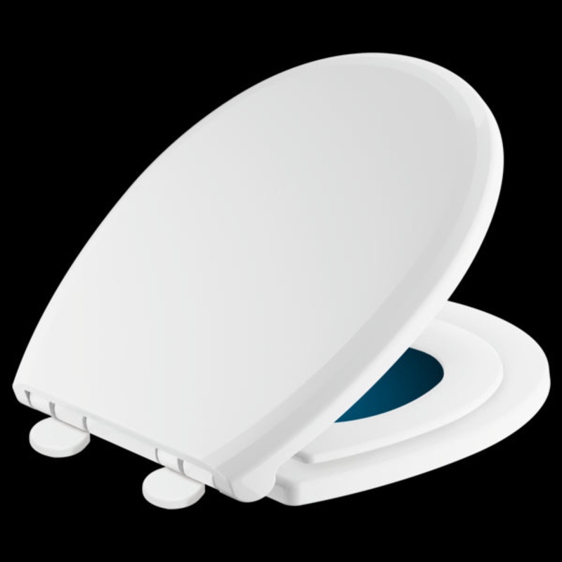 Delta 823902-N-WH Round Front Slow-Close / Quick-Release Nightlight Family Seat