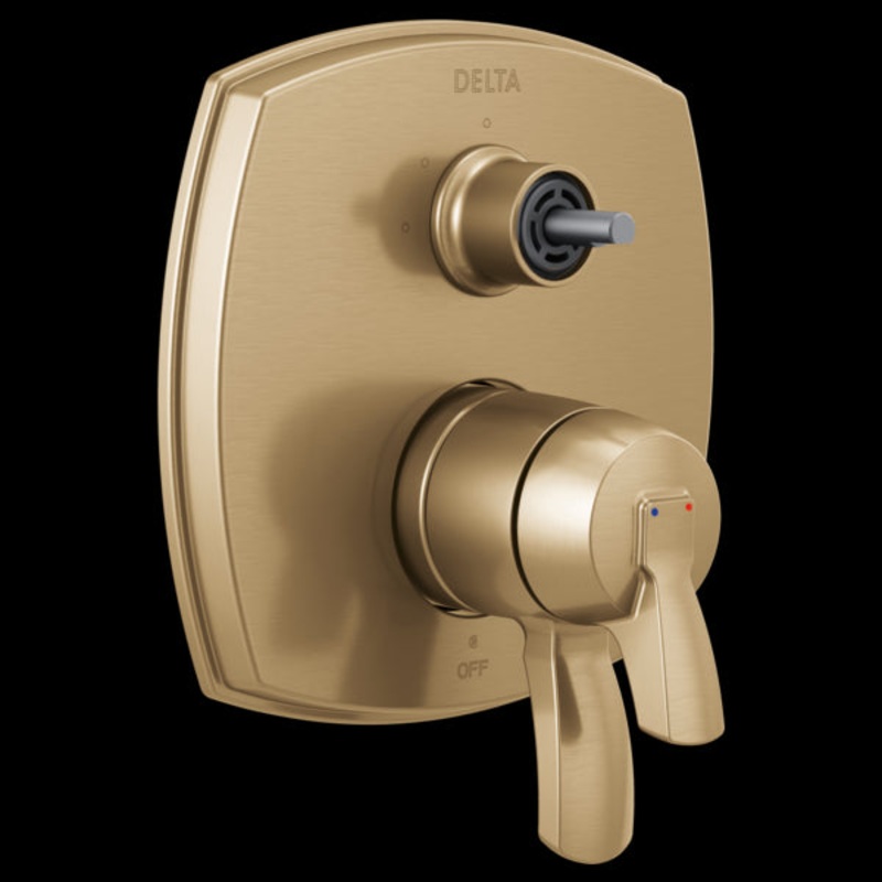 Delta T27876-PR-LHP 17 Series Integrated Diverter Trim with Three Function Diverter Less Diverter Handle