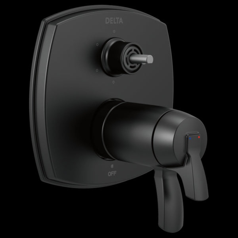 Delta T27T976-LHP 17 Thermostatic Integrated Diverter Trim with Six Function Diverter Less Diverter Handle
