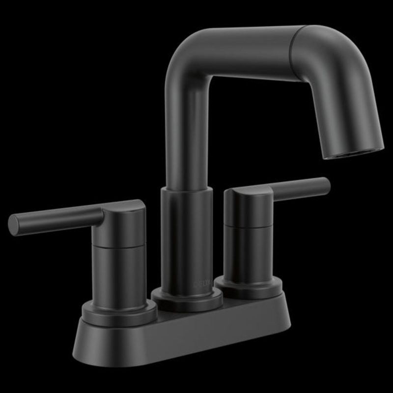 Delta 25849LF-PD Two Handle Centerset Pull-Down Bathroom Faucet