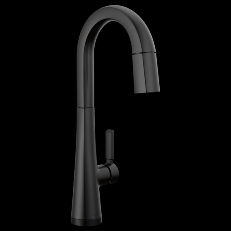 Delta 9991T-BL-DST Single Handle Pull-Down Bar/Prep Faucet with Touch2O Technology