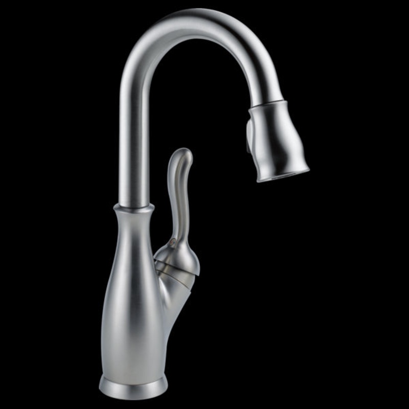 Delta 9678-DST Single Handle Pull-Down Bar/Prep Faucet