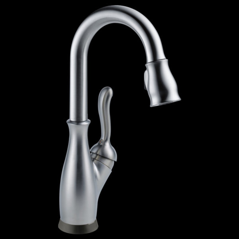 Delta 9678T-DST Single Handle Pull-Down Bar/Prep Faucet with Touch2O Technology