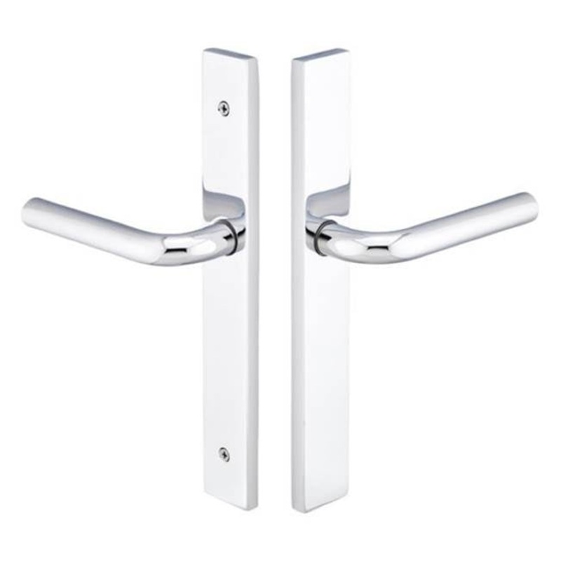 Emtek 15A4POLHSS Multi point c5, non-keyed fixed handle os, operating handle is, modern style, 1-1/2 x 11, stainless steel poseidon lever, lh, ss