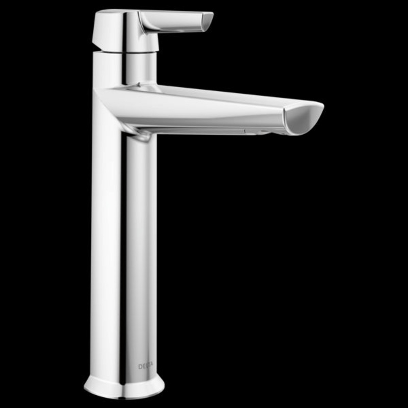 Delta 671-PR-DST Single Handle Mid-Height Bathroom Faucet