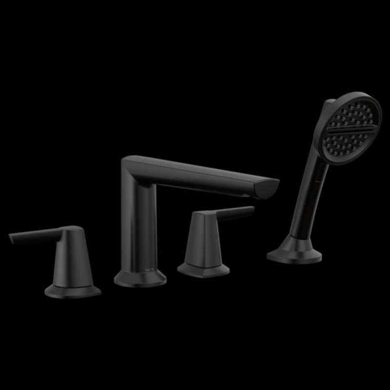 Delta T4771 4-Hole Roman Tub Trim with Hand Shower