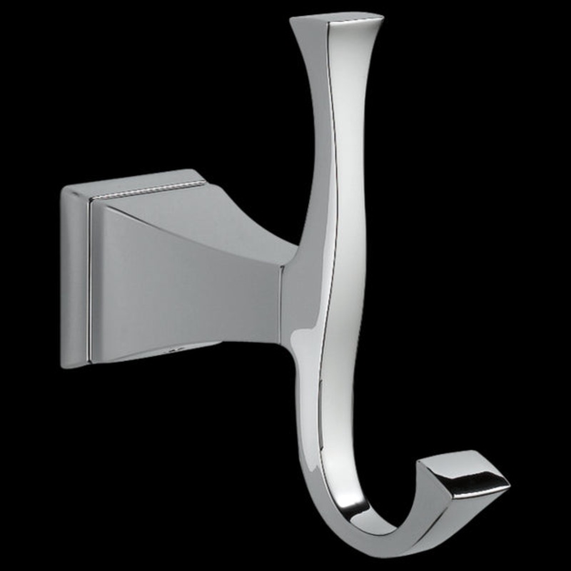 Delta 75135 Double Robe Hook|Chrome|Champagne Bronze|Polished Nickel|Venetian Bronze|Stainless