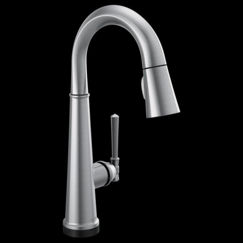 Delta 9982T-PR-DST Single Handle Pull-Down Bar/Prep Faucet with Touch2O Technology