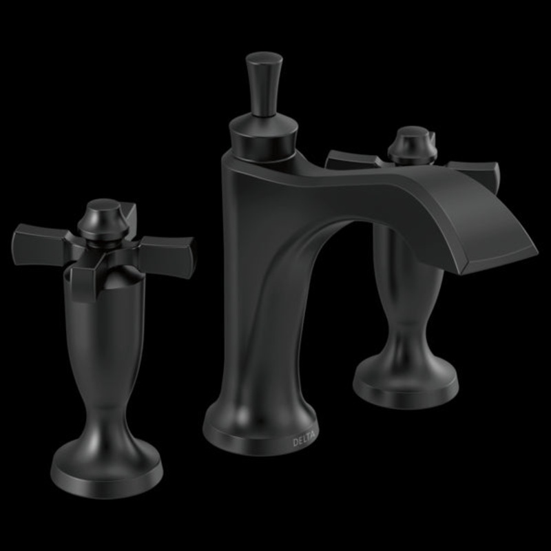 Delta 3557-MPU-DST Two Handle Widespread Bathroom Faucet