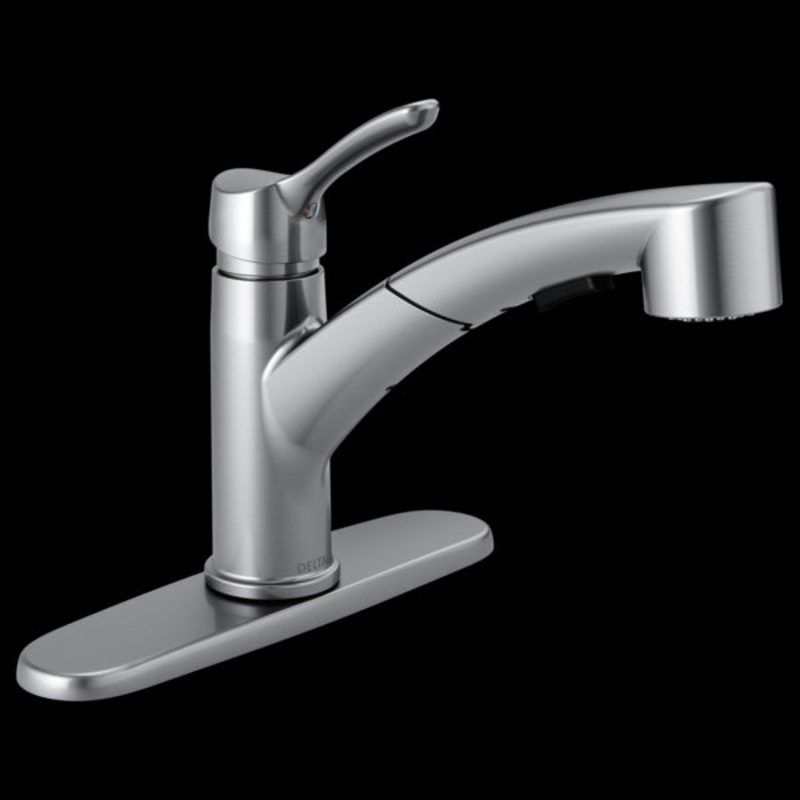 Delta 4140-DST Single Handle Pull-Out Kitchen Faucet