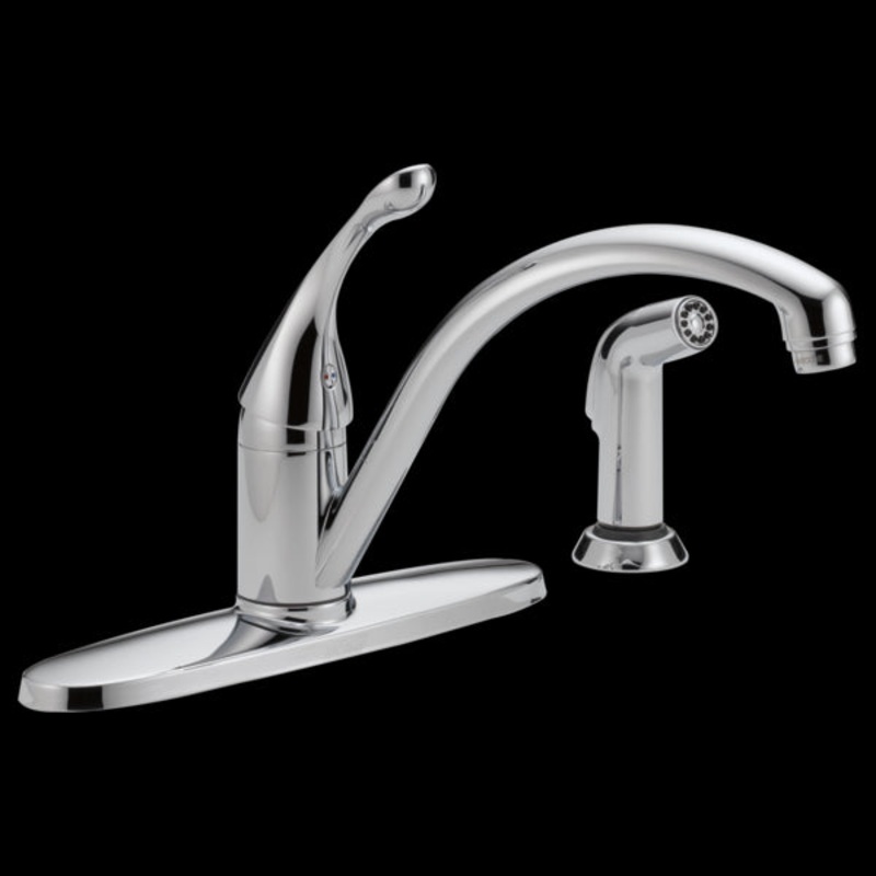 Delta 440-DST Single Handle Kitchen Faucet with Spray