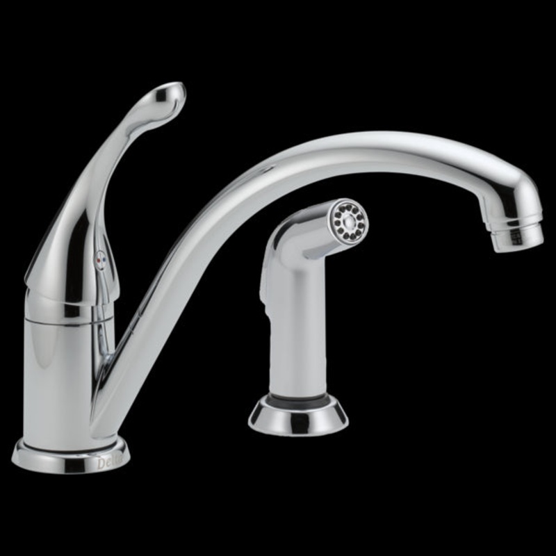 Delta 441-DST Single Handle Kitchen Faucet with Spray