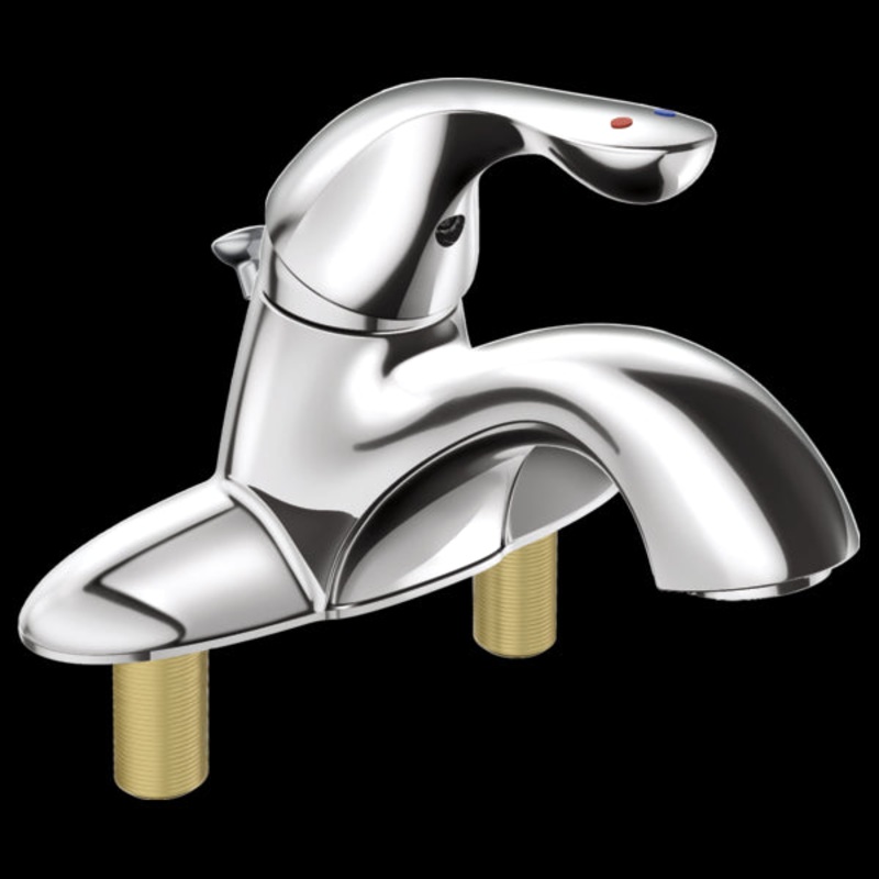 Delta 525LF-MPU Single Handle Centerset Bathroom Faucet with City Shanks