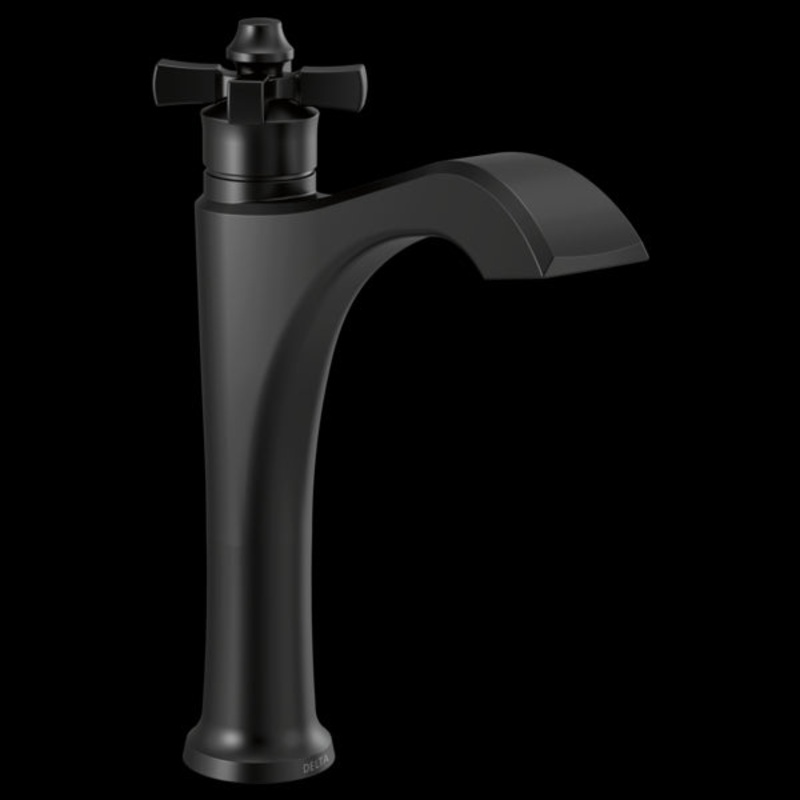 Delta 657-DST Single Handle Mid-Height Vessel Bathroom Faucet
