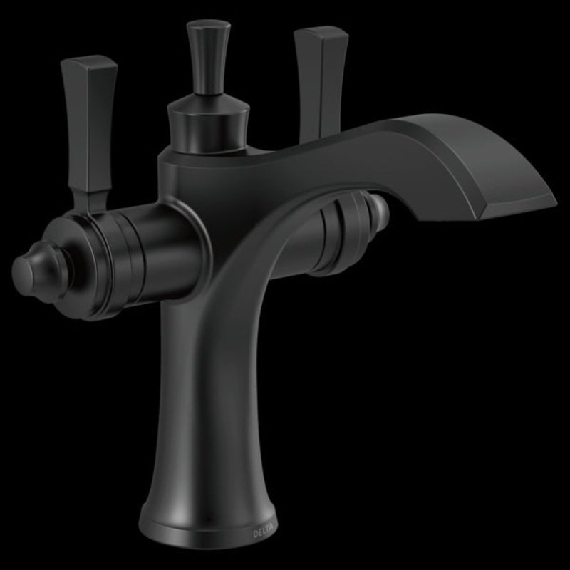 Delta 856-DST Two Handle Single Hole Monoblock Bathroom Faucet