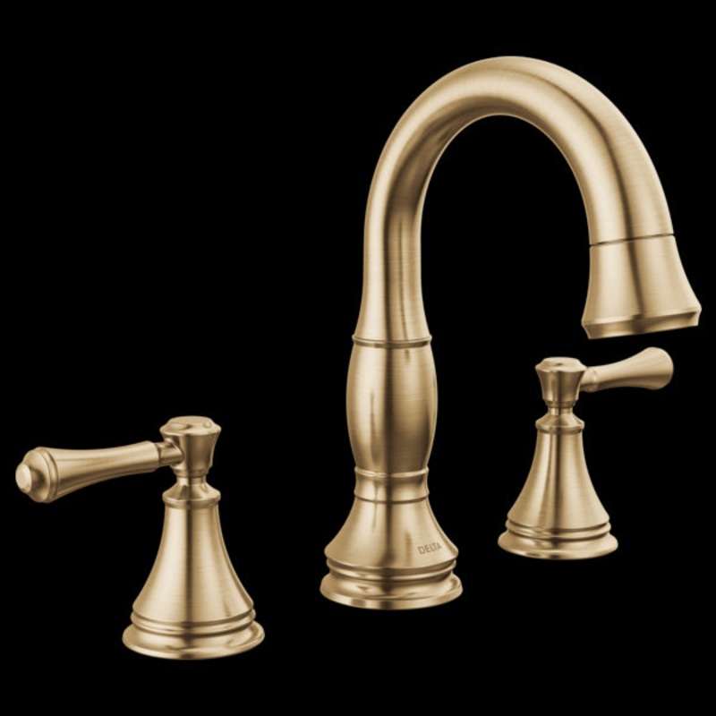 Delta 3597-PD-DST Two Handle Widespread Pull Down Bathroom Faucet