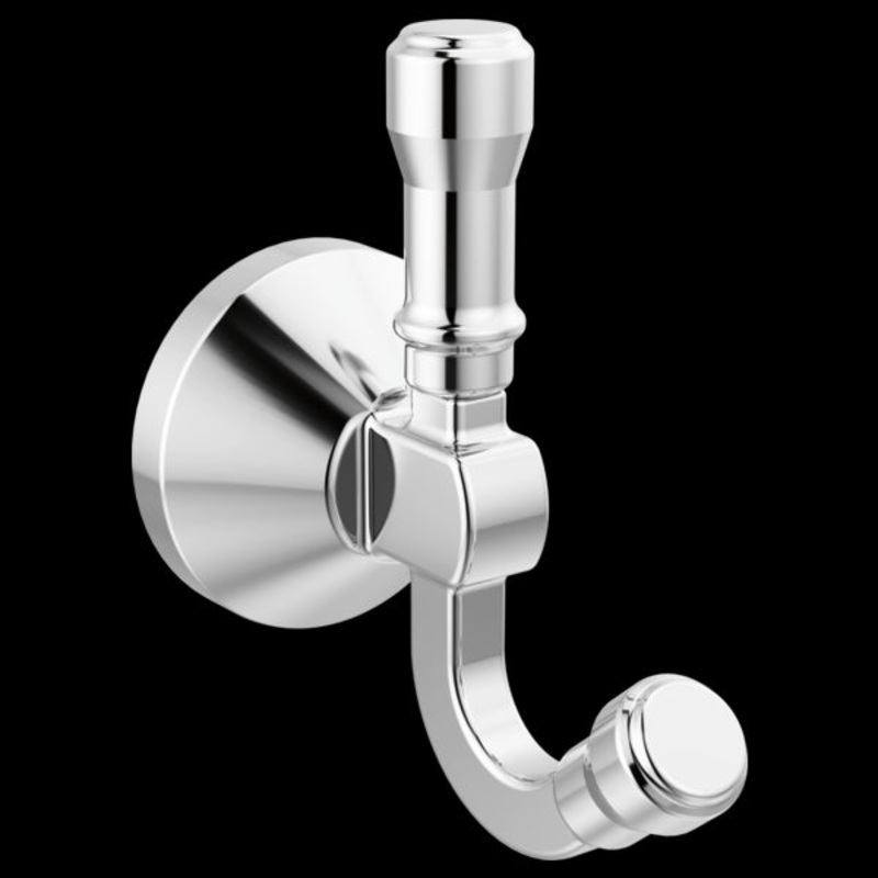Delta 78435 Double Robe Hook|Chrome|Matte Black|Champagne Bronze|Stainless
