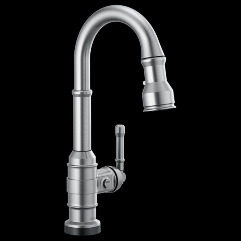 Delta 9990T-DST Single Handle Pull-Down Bar/Prep Faucet with Touch2O Technology