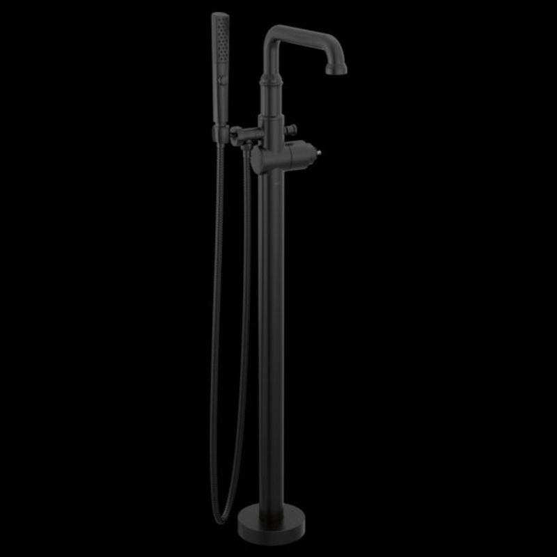 Delta T4784-BLLHP-FL Floor Mount Tub Filler Trim- Less Handle