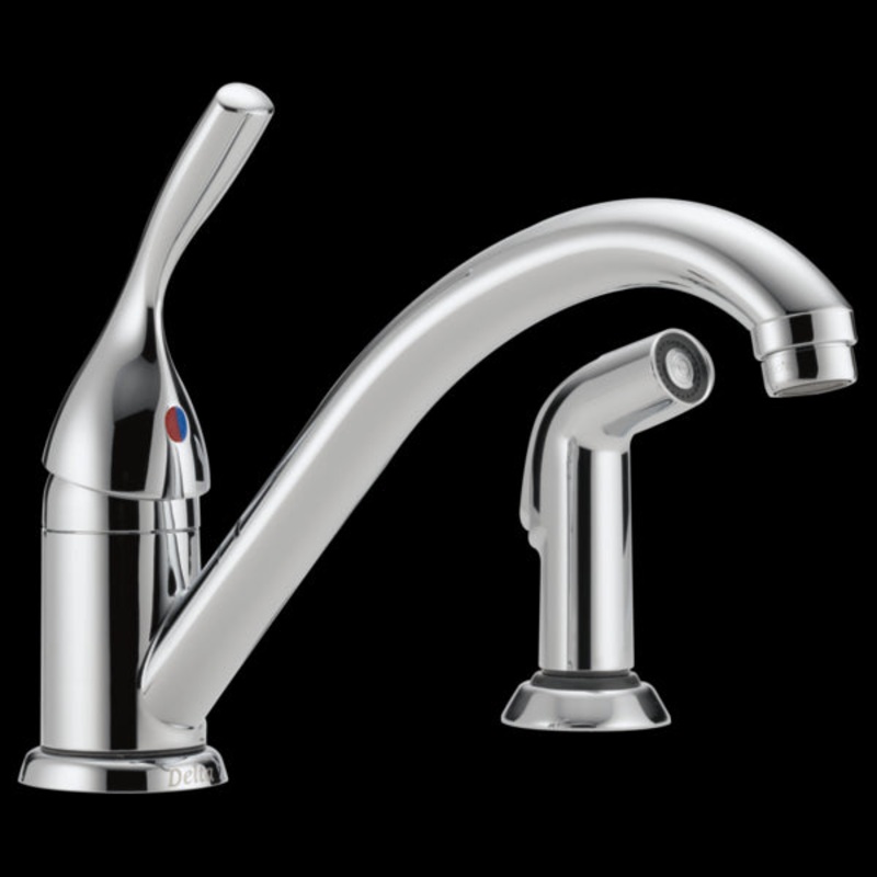 Delta 175-DST Single Handle Kitchen Faucet with Spray