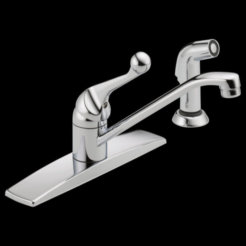 Delta 400LF-WF Single Handle Kitchen Faucet with Spray